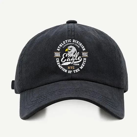 Bone baseball Masculino Bege Preto Branco Eagle Athletic Division