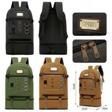 Mochila de lona masculina grande reforçada 50L qualidad resistênte