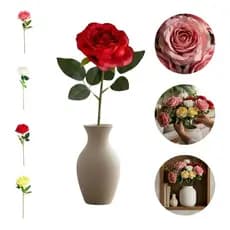 Haste De Rosa Decorativa Flor Para Arranjo Dia Dos Namorados