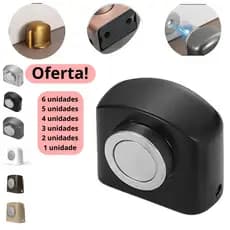 Batente Magnético Para Porta  ima potente Segura com Vento Forte, Protege Dedos e Preserva Parede