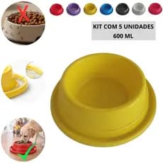 Comedouro com canaleta para água anti formiga evita desperdício prático para usar todos os dias