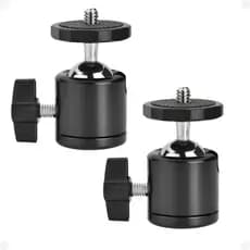 Kit 2 Ballhead Bola Rotativa 360 Suporte Tripé Rosca 1//4 90 graus c/ NF