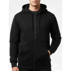 Moletom Masculino Canguru Adulto Com Capuz Ziper Blusa
