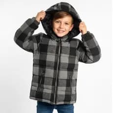 Jaqueta Xadrez Reversível Infantil Masculina