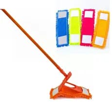Rodo Prático 360 Graus Microfibra Mop Para Limpeza Diária Colorido