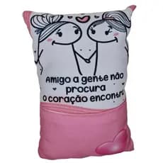 Almofadinhas com bolso AMIGAS / AMIZADE