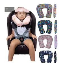 Faixa Apoio Suporte Cabeça de Bebê Cadeirinha Carro + Kit Almofada de pescoço