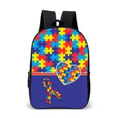 Kit ou Avulso Infantil Mochila Simples Estojo Autismo TEA Volta Às Aulas Escolar