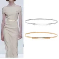 Cintos Finos Para Vestidos Elástico Trecho Feminino Cintura Cintos De Metal