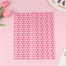 Papel Acoplado Alimentos Doces com 50 Unidades Tamanho 25x21,5 cm Embalagem para Confeitaria Película Resistente