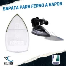 Sapata Teflon Anti Brilho para Ferro de Passar a Vapor 21,5cm Protege Tecidos Lanmax