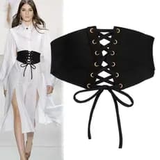 Cinto Feminino Largo Elástico Na Cintura Corset Espartilho BBH-117