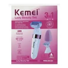 Depilador Elétrico Facial Feminino Escova Kemei Km3204