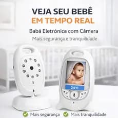 Babá Eletrônica com Câmera VB601 Visão Noturna LCD Áudio Bidirecional Monitor Bebê Temperatura