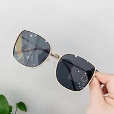 Óculos de Sol Masculinos e Femininos Formato Quadrado Anti-reflexo Óculos de Sol Masculinos Proteção UV400 Óculos de Sol
