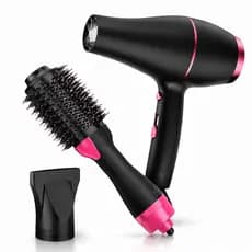 Kit Secador De Cabelo + Escova Secadora Modeladora E Alisadora  Elétrica Oval 110V