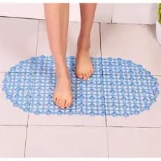 Tapete PVC Banheiro não escorrega 65x35cm com ventosas