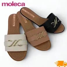 Rasteira Feminino Moleca Slide Confortável e Estiloso para Dia a Dia Rasteirinha