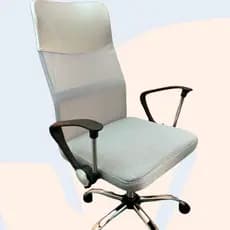 CADEIRA DE ESCRITORIO ERGONOMICA GIRATORIA PRATA PRETA BARATA