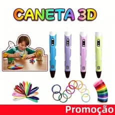 Caneta 3D para DIY e Desenho | Acompanha Filamento PLA, Perfeita para Presentes de Aniversário Infantil