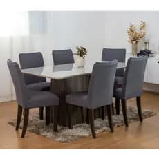 Kit Capas De Cadeira de Jantar em Malha Gel Premium com Elástico