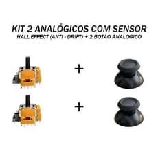 Kit 2 Analógicos Sensor Hall Effect - Anti Drift - Controlador Magnético 3d Para Joystick PS5