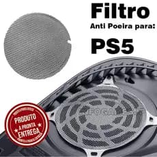 Filtro de Poeira para PS5 | Compatível com Todos os Modelos | Anti-Poeira para Ventilador
