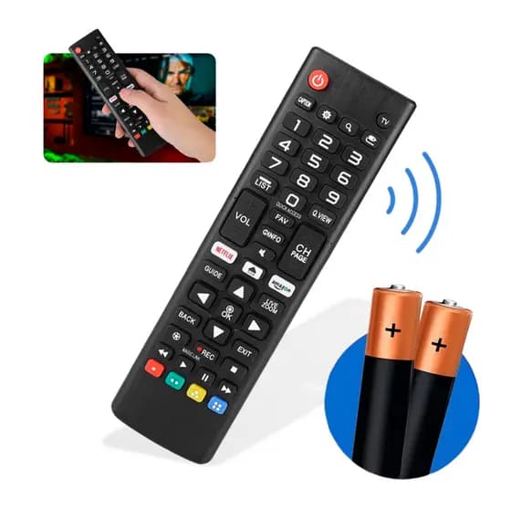 Controle Remoto Para Tv LG Smart Universal Prime Netflix + 2 Pilhas - Montza