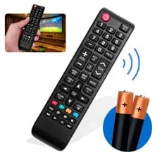 Controle Remoto Para Tv Samsung Smart Hub Futebol + 2 Pilhas - Montza