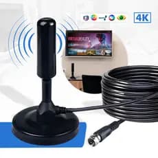 Antena Digital Tv 4k Full Hd Amplificada Interna Externa