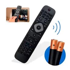Controle Remoto Para Tv Philips Smart Universal Lcd Led + 2 Pilhas
