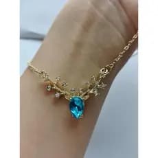 Novo Estilo Pequeno Alce Pingente Colar Influenciador Hot-End High Classy Fashion Clavicle Chain