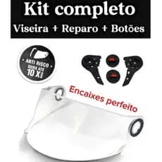 VISEIRA e REPAROS  ORIGINAIS compatível com os CAPACETES (LS2), (FW3), (TEXX)