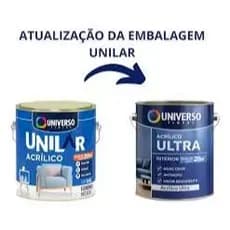 Tinta Acrílica Parede Teto Anti Mofo galão 3,6l -Ultra/ Unilar universo
