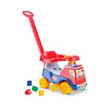 Triciclo Velocipede Toca 3 Musicas Com Empurrador Bebe Menino e Menina Motoca Infantil de Passeio Velotrol Cardoso