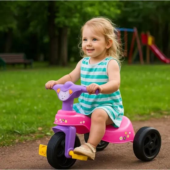 Triciclo Infantil Motoca Pais e Filhos Velocipide Carrinho de Passeio menino e menina