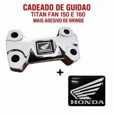Cadeado mesa de guidao mesinha titan fan start cg 150 160 esportivo cromado da melhor qualidade