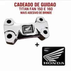 Cadeado de Guidão  Mesinha para Honda Titan 160 | Acabamento Premium e Adesivo Grátis