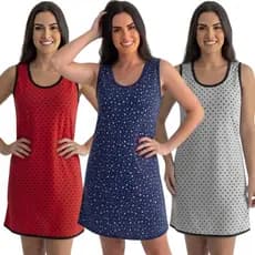 Camisola Regata de Malha Estampada Senhora Verão