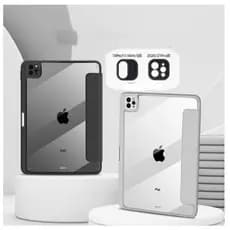Case Capa Para Acrílico Magnética Com Suporte Caneta iPad Air 6 5 4 10.9/ Pro 11 Polegada 2018-2024 Suporte Caneta