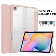 Capa Capinha Acrílico Para Samsung Galaxy Tab S6 Lite 10.4” SM-P610/P615/P613/P619/P620 Com Suporte Caneta DK store