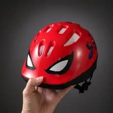 Capacete Infantil Nathor Bike Menino SpiderMan Homem Aranha Patins Criança Ajustável Vermelho