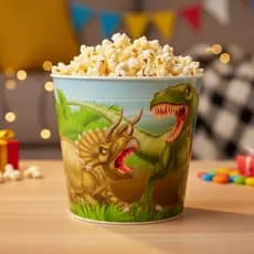 Balde de Pipoca Multiuso 3,8 litros  Baby Shark Rosa  /  Dino Verde