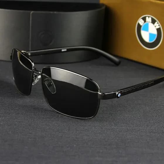 Bmw Fashion Men's Sunglasses Retro Grande Armação Polarizada Proteção UV400