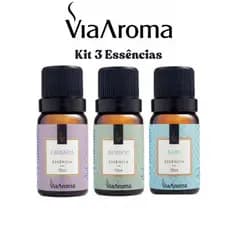 3 Essencias Para Aromatizador Difusor de Ambiente  elétrico - Via Aroma Kit c/ 3 Essência a Escolher