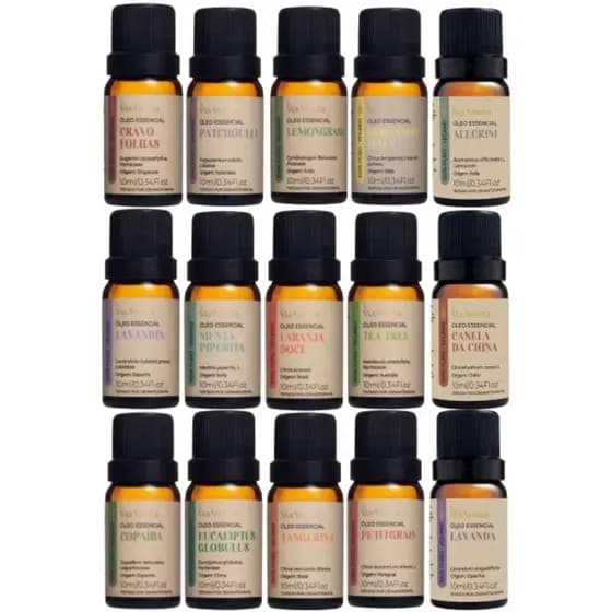 Óleo Essencial Via Aroma 100% Puro Vegano Para Aromatizador Elétrico de Ambientes