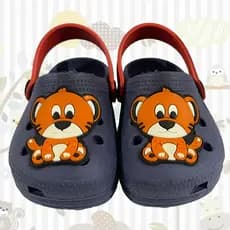 Sandália Infantil Masculina Babuche Estampa de Tigre Leve e Confortavel