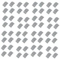 Kit 120 UN Chapa Metal Inclinação 10 Graus Pés de Poltrona Puff Rosca 5/16 - ENVIA BRASIL