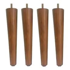 kit 4 Pé palito madeira 35 cm para moveis em geral