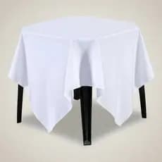 Toalha De Mesa 1,50 X 1,50 Branca em Oxford para dia dia festas buffet